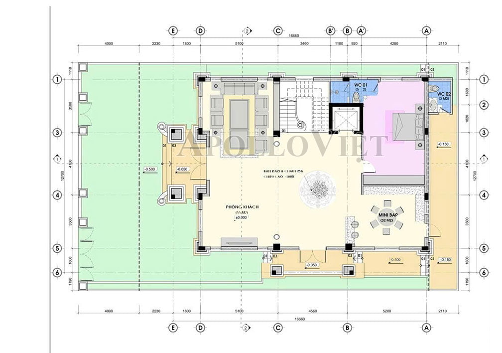 Khám phá mẫu biệt thự 3 tầng 1 tum tân cổ điển - chuẩn tỷ lệ vàng BT25135